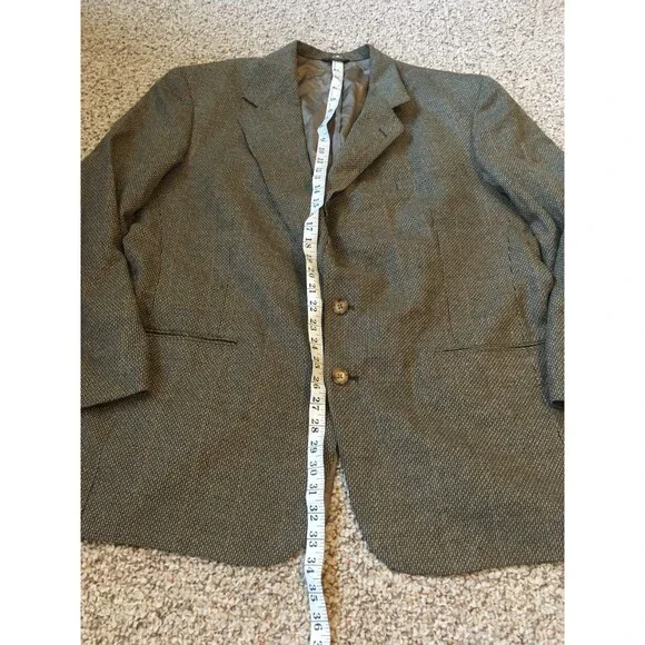 VTG Tweed Blazer Sports Coat UK Great Britain Jacket Two Button Austin Reed - Picture 11 of 14